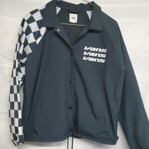 Vans Checkered Black and White Varsity Jacket
